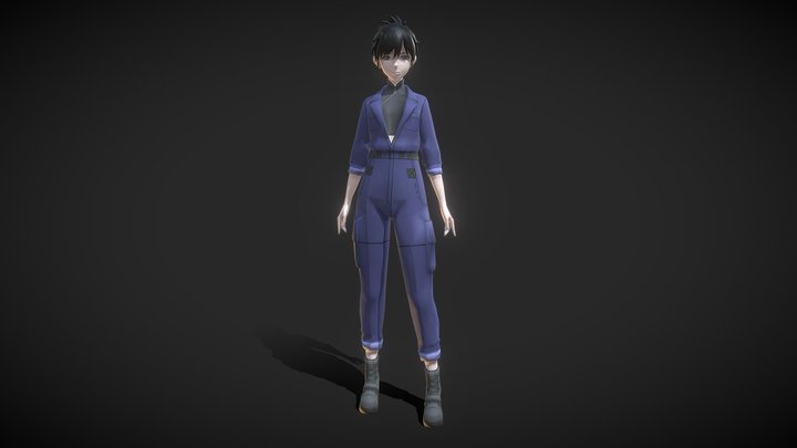 Anime Woman 3 3D Model