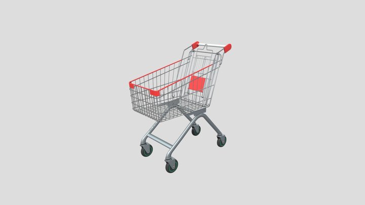 Shopping Trolley 3D Model