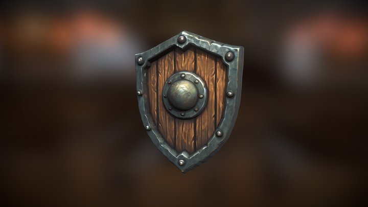 Kite Shield 3D Model