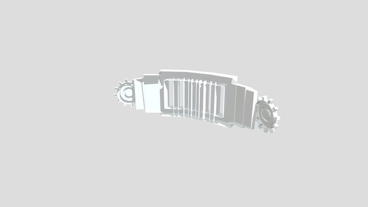 Low Poly Steam-Punk Mask 3D Model