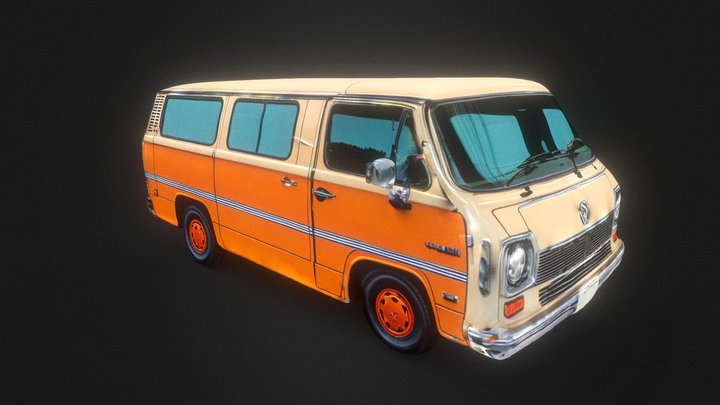 Retro Anime Vintage Volkswagen Van