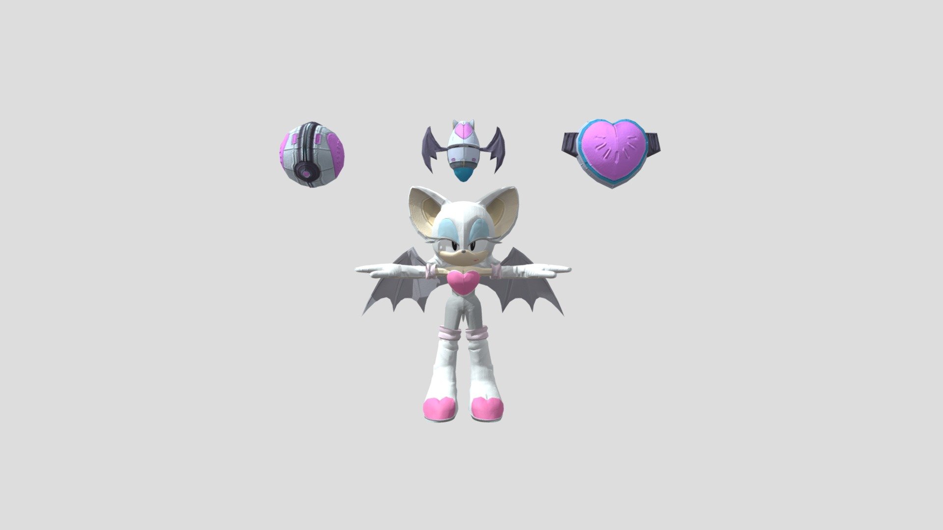 Sonic The Hedgehog 2006 - Rouge The Bat - Download Free 3D model by ...