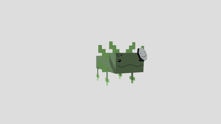 Cute Dream Axolotl 3D Model