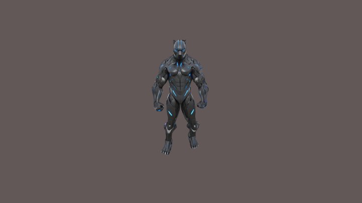 Black Panther Supreme 3D Model