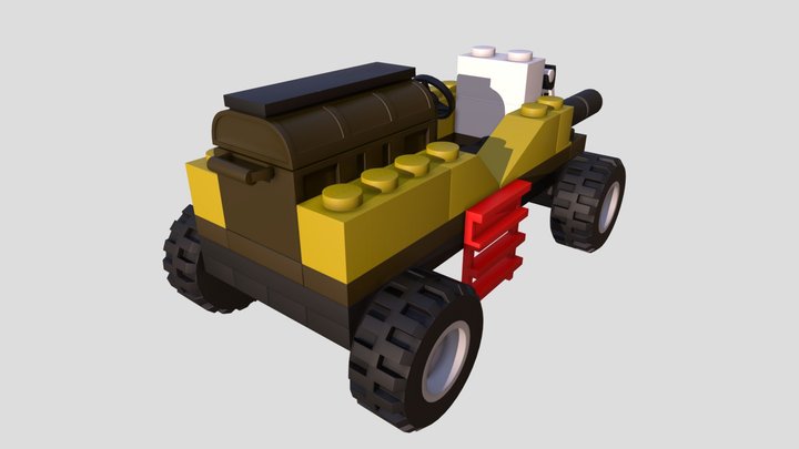 LEGO Racers - Captain Redbeard Car 3D Model