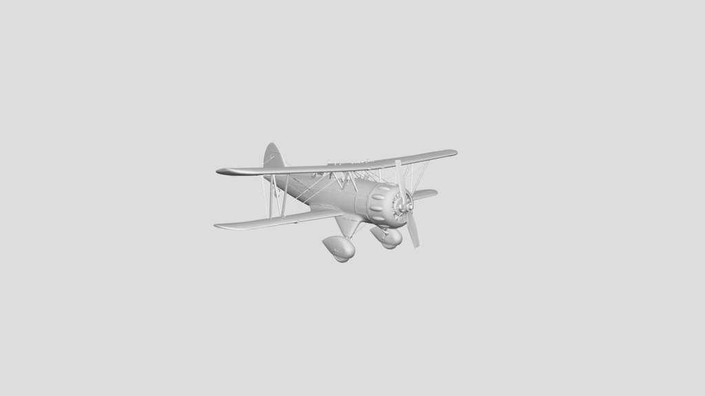 Yellow Biplane Waco YMF-5