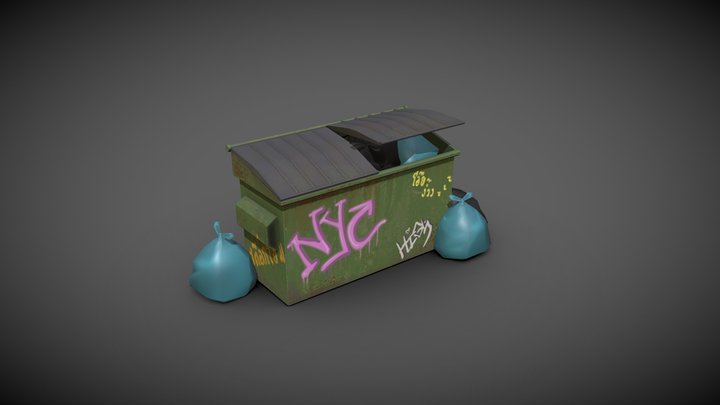 Dumpster01 3D Model