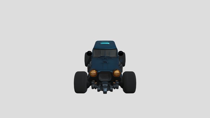 Futuristic armored vehicle 3D Model