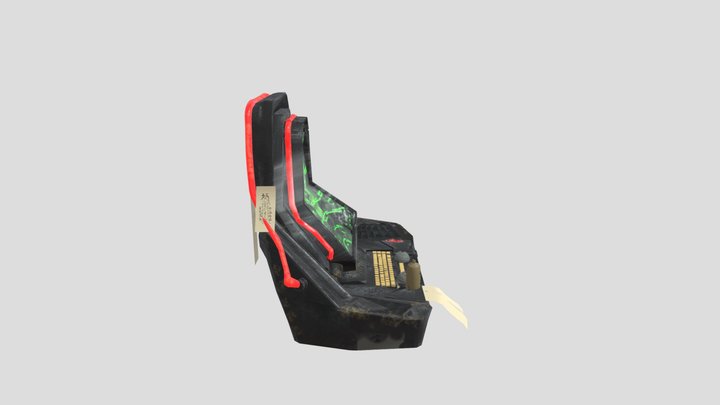 Ordinateur 1 low 3D Model