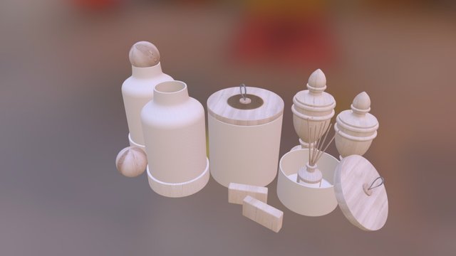cream 3D Model