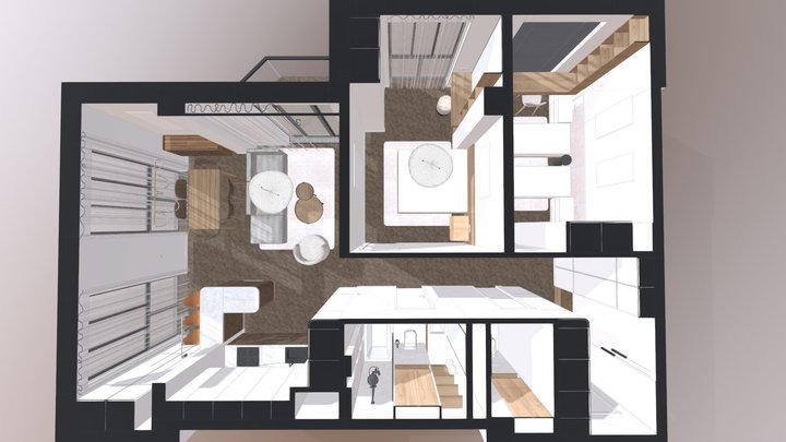 Khonarh apt_ArchiCAD27 3D Model
