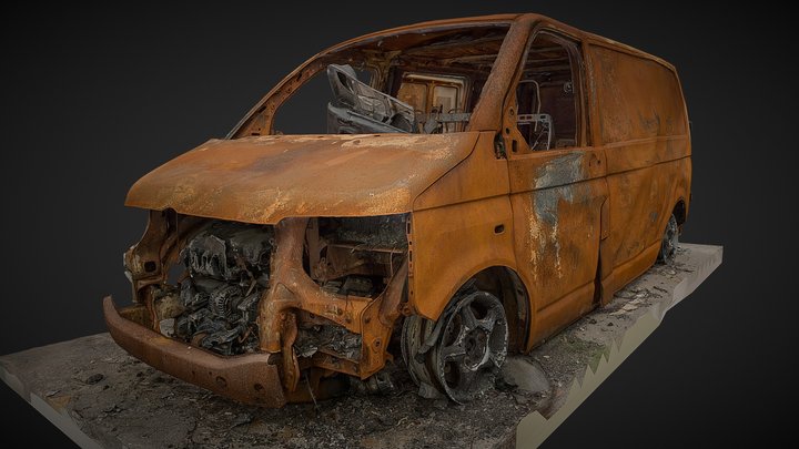 Volkswagen Transporter T5 (RAW 3d scan) 3D Model