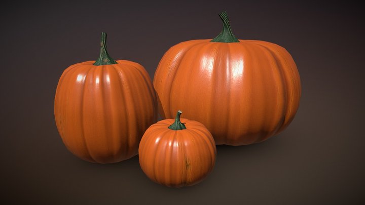 Pumpkins Model. 3D Model