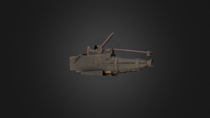 Cemetery Gun 3D Model