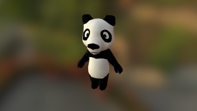 Parkitect Panda Entertainer 3D Model