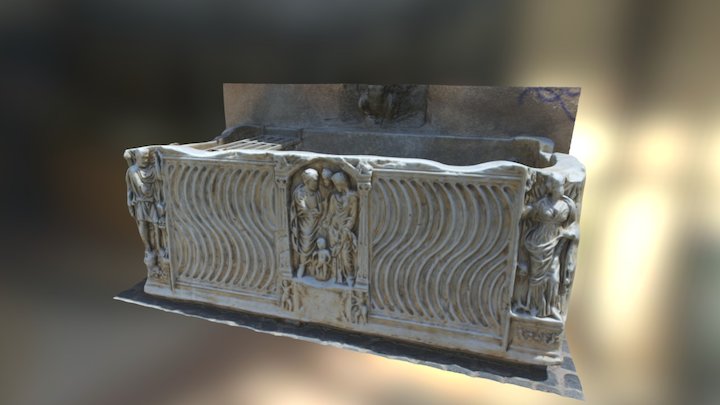 Sarcofago romano Rignano Flaminio 3D Model