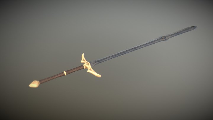 Two-Handed Sword 3D Model