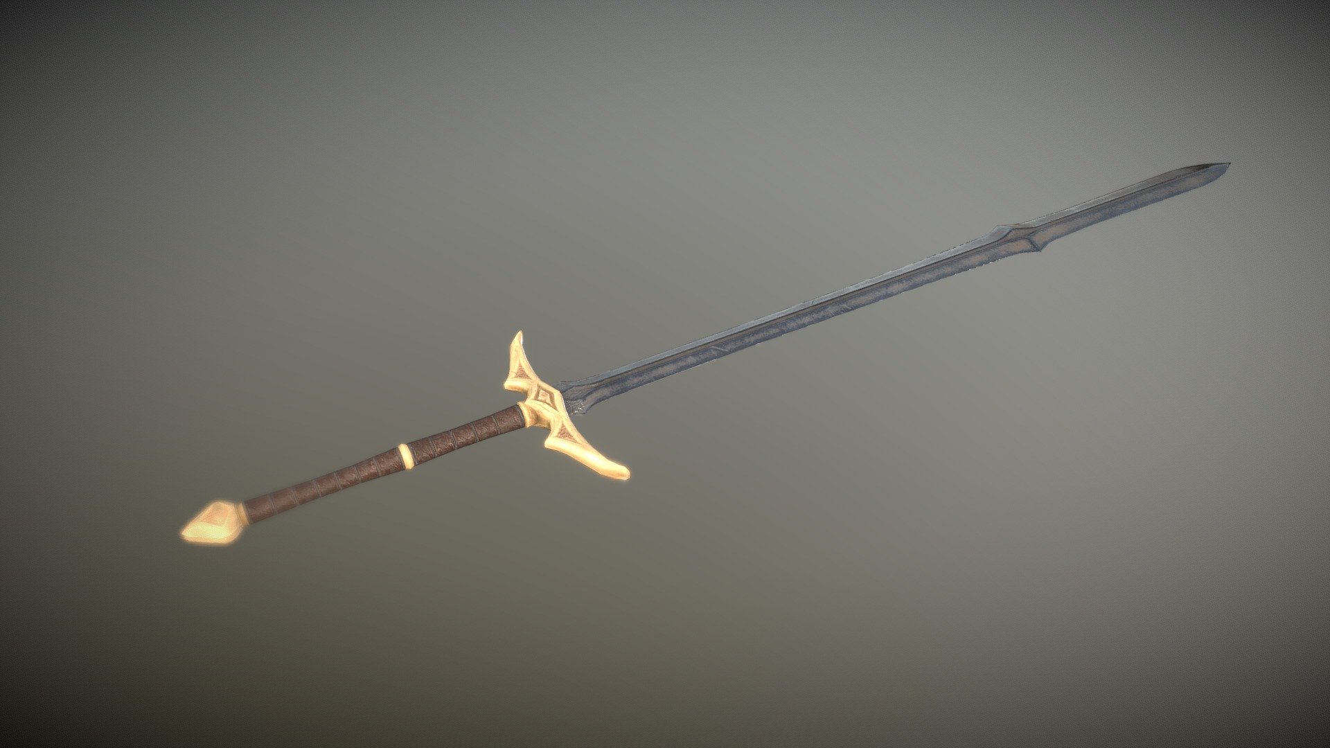 Two-Handed Sword - Download Free 3D model by HolyCat (@HolyCat2G ...