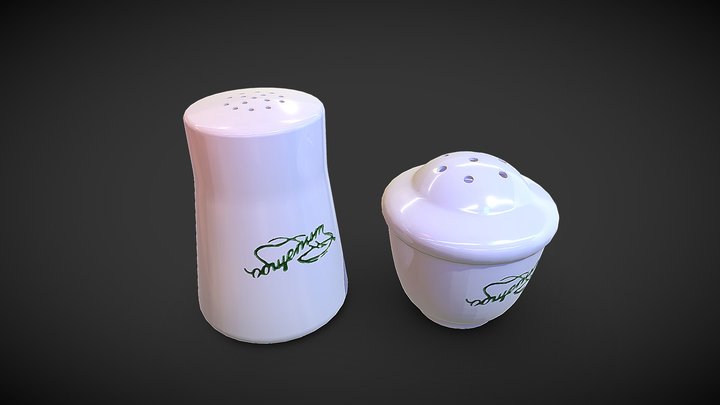 A soviet salt and pepper shaker.
