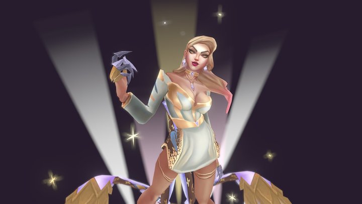 KDA ALL OUT Evelynn Prestige Edition 3D Model