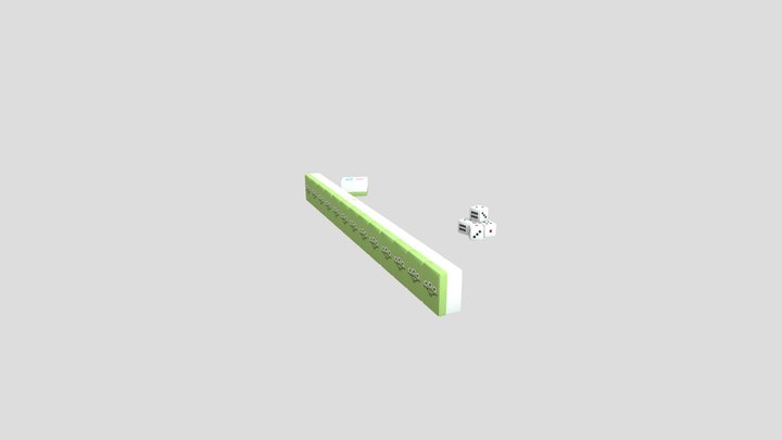 麻將骰子 3D Model