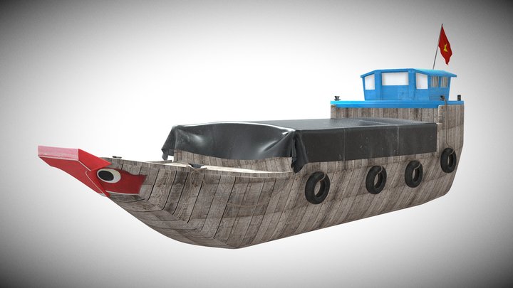 Mien Tay Ship 3D Model