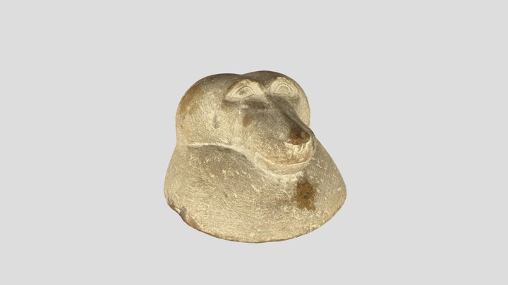 Canopic jar lid - Hapy 3D Model