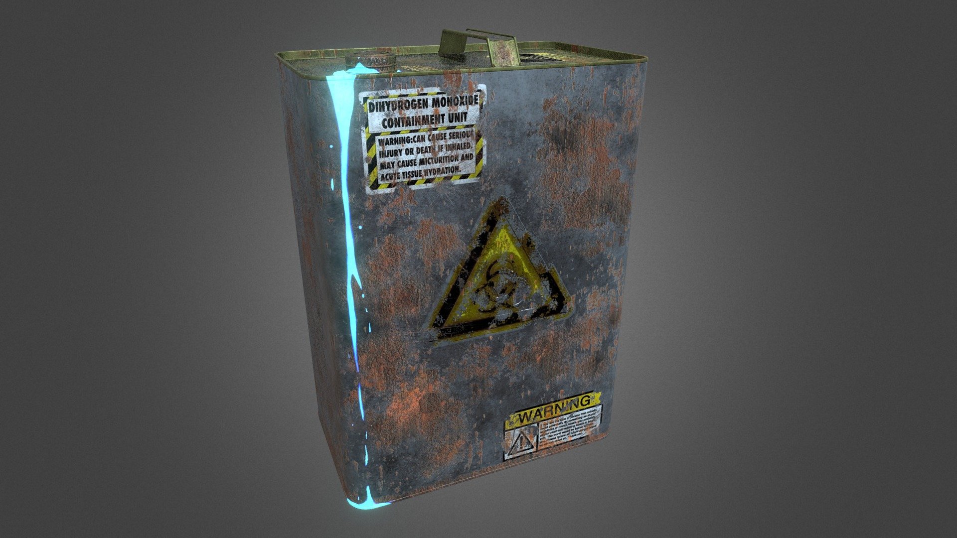 Radioactive Gallon Tin Can 3D model by CrocoGator [57850f5] Sketchfab