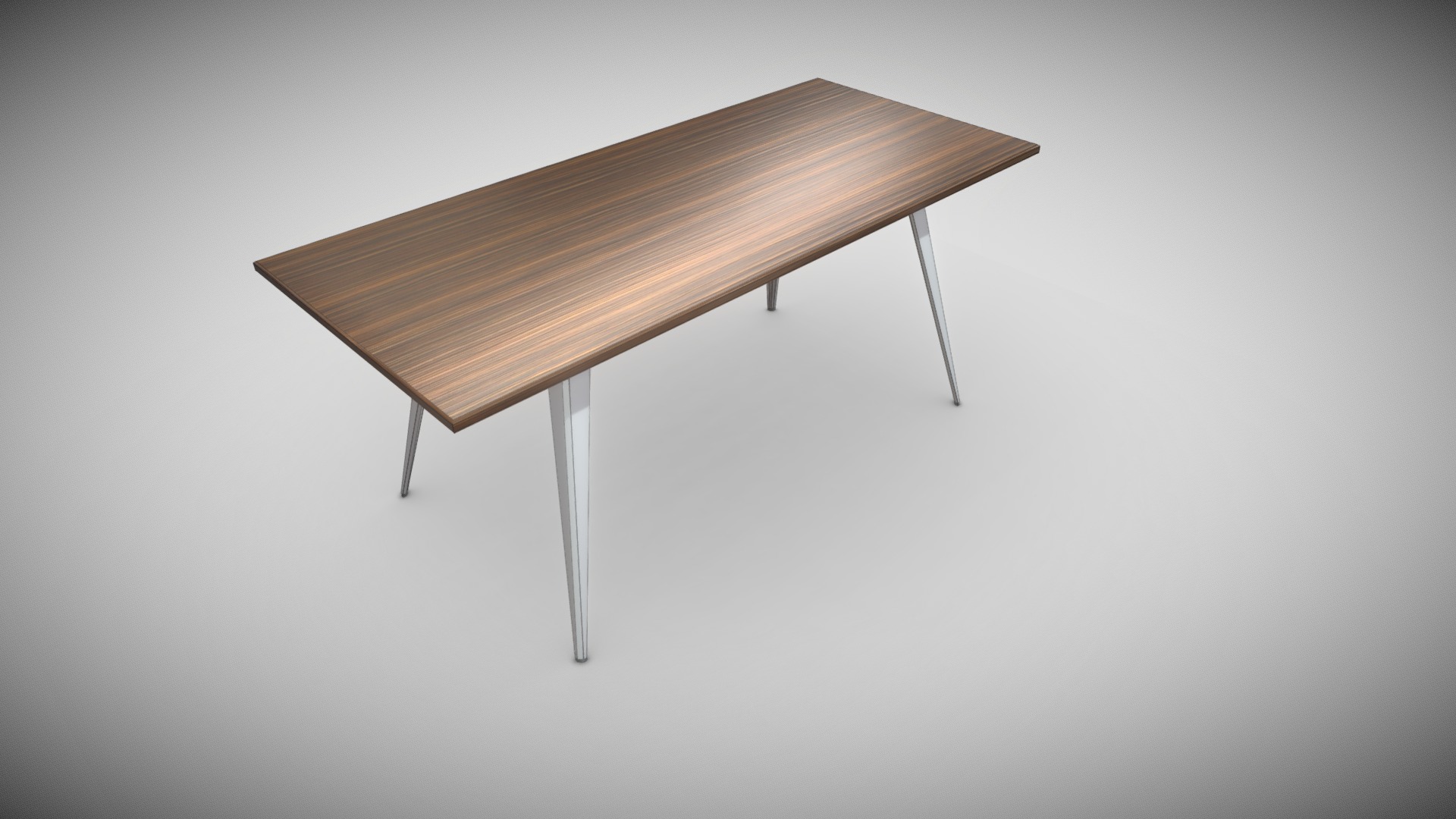 3D model Modern Table - This is a 3D model of the Modern Table. The 3D model is about a wooden table with legs.