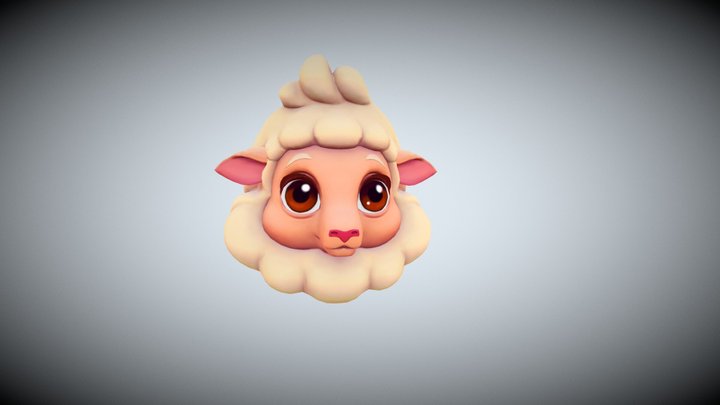 Сute Sheep 3D Model