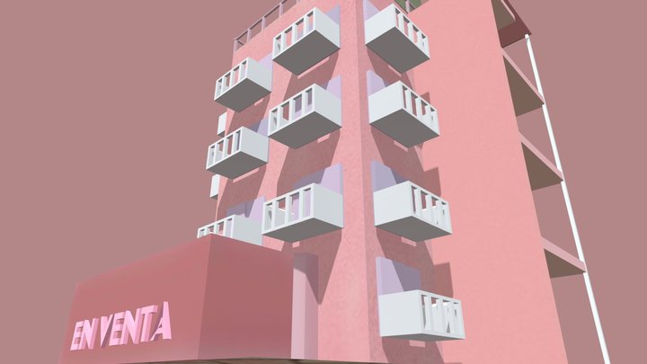 Pink Apartment. 3D Model
