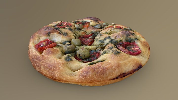 Focaccia 3D Model
