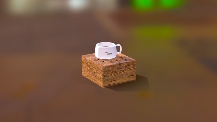Mug and Scene 3D Model