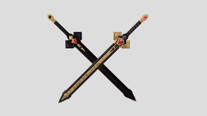 Dark Iron Sword - Genshin Impact 3D Model