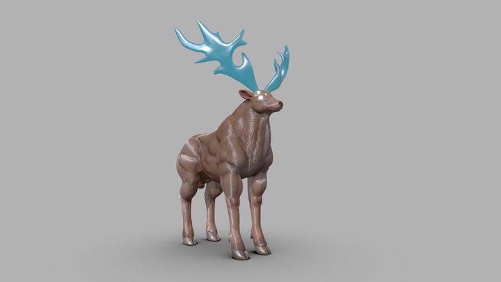 MYTHICAL DEER – Modello 3D gratuito STL