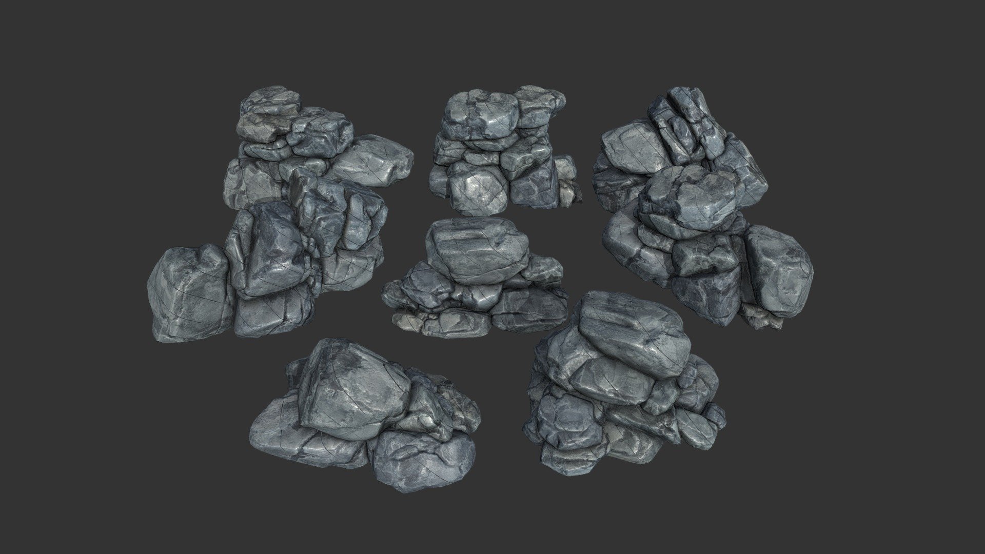 Low poly Boulder Rock 230412 - Buy Royalty Free 3D model by Mega 3D ...