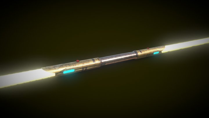 Jedi Temple Guard Lightsaber Pike 3D Model