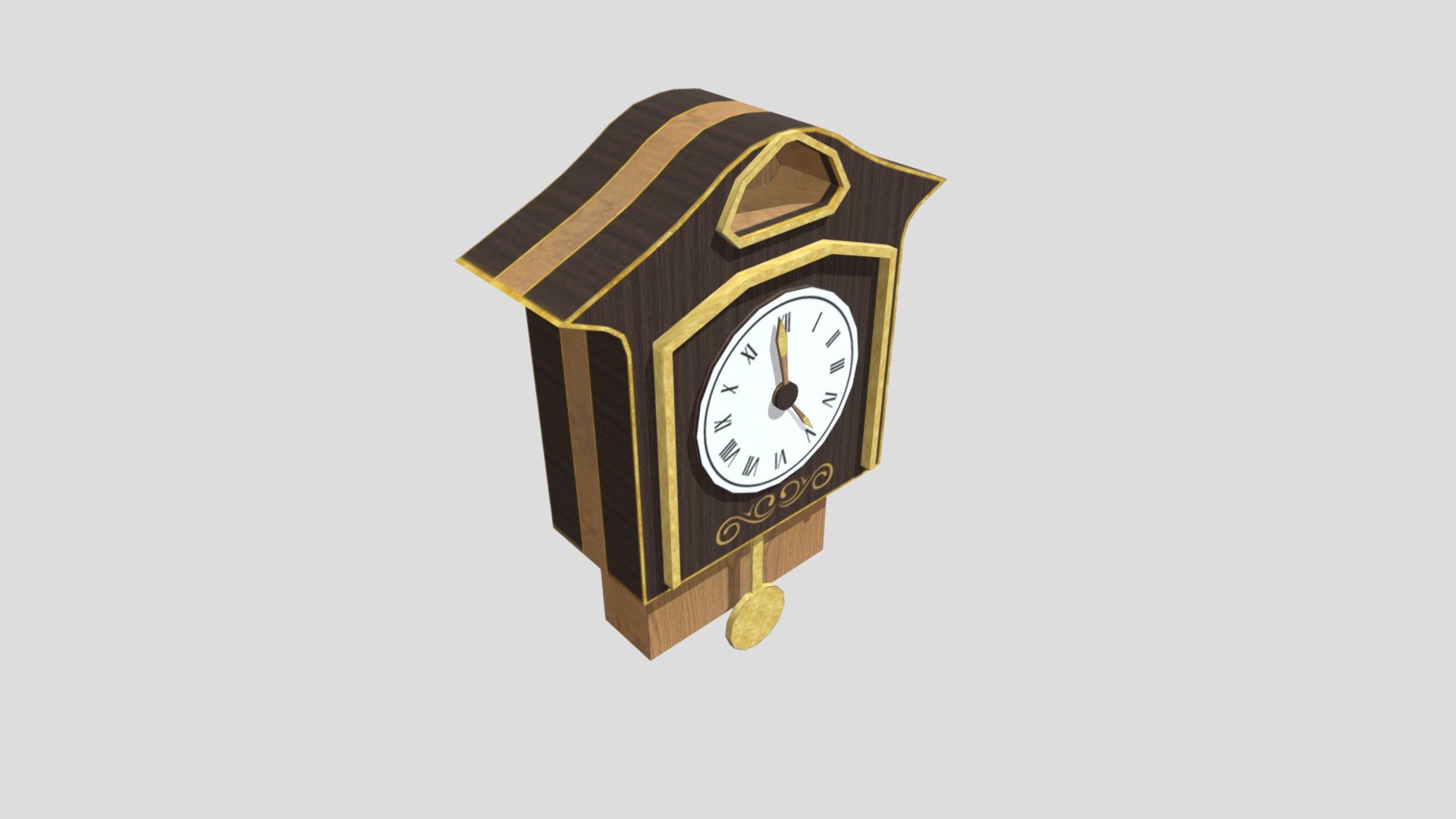Antique Wall Clock - Download Free 3D model by Valter Medeiros ...