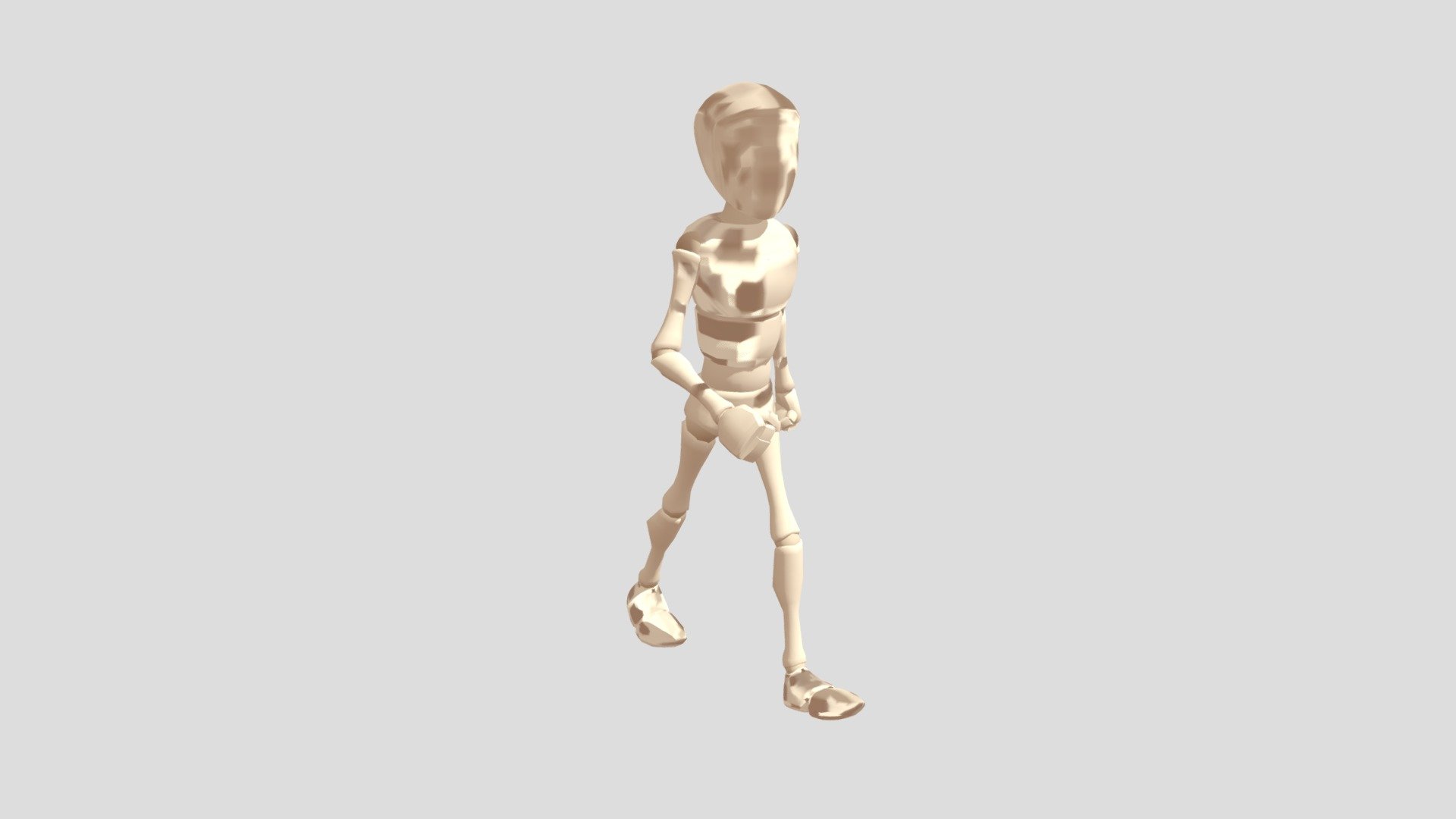 Caminhada de personagem animada