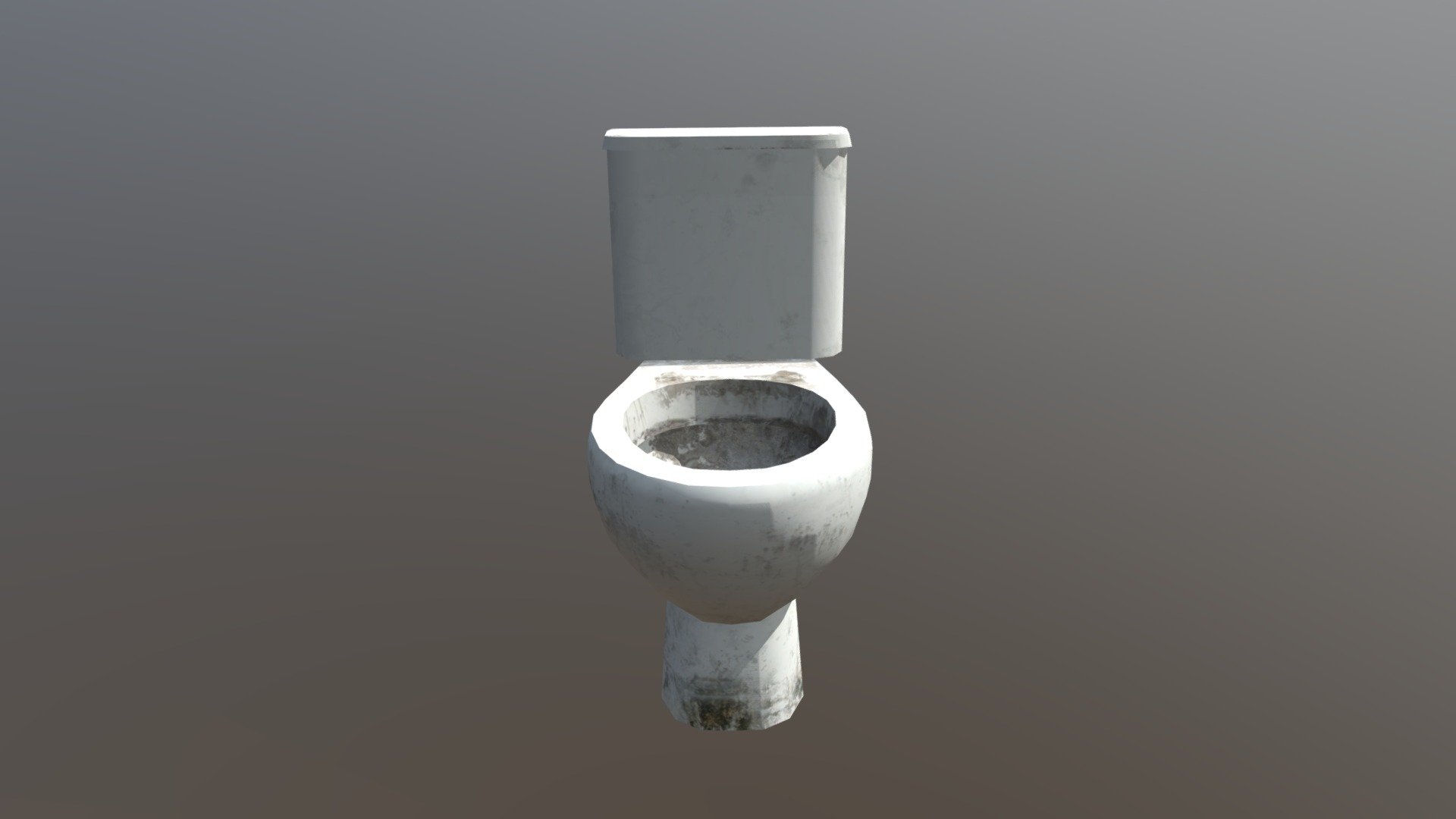 Toilet with cistern/tank without toilet seat