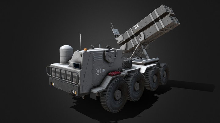 Anti-Aircraft Missile System 3D Model