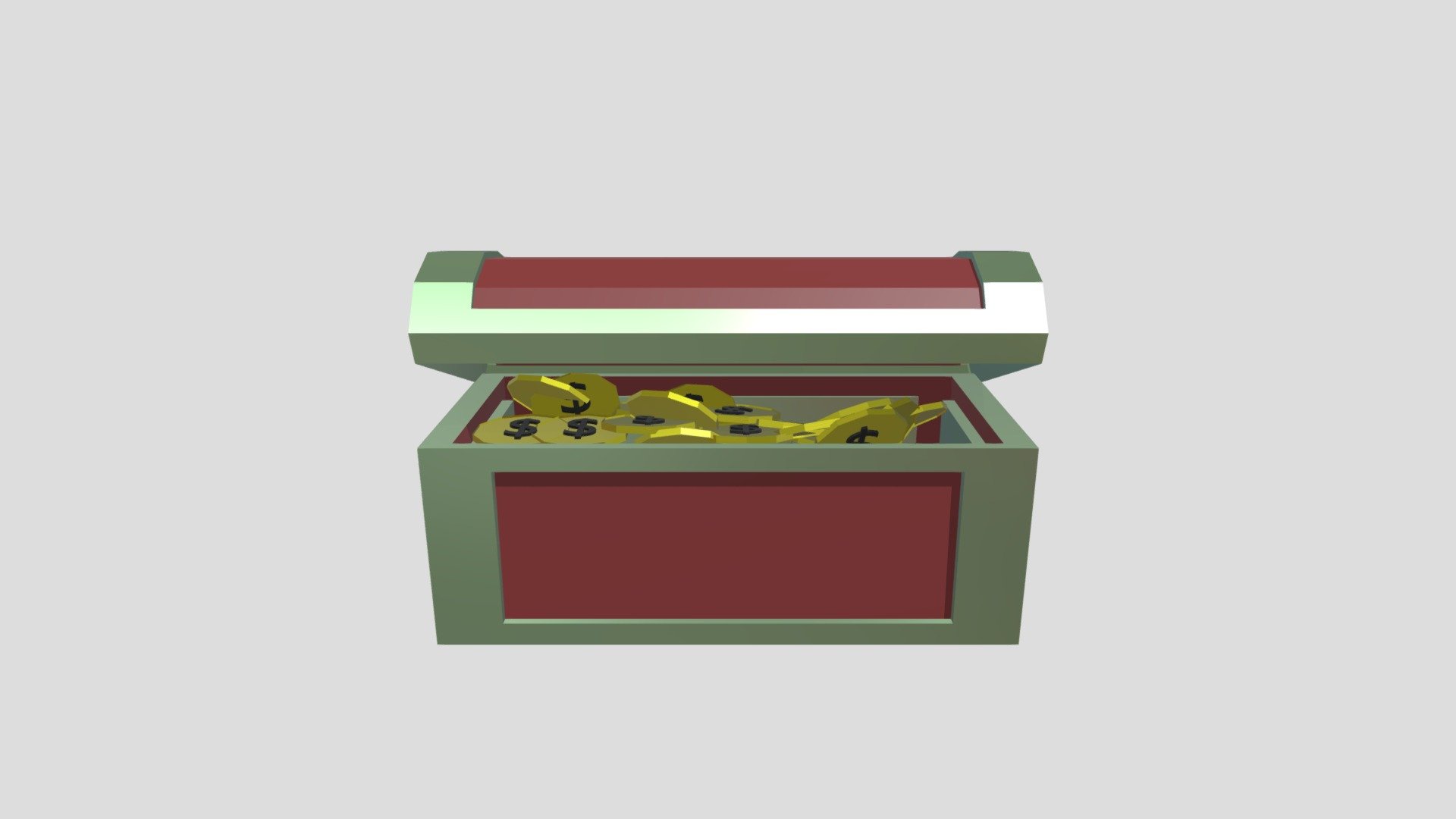 сундук сокровищ - 3D model by _Hazeeva-Viktoria_ [578f9aa] - Sketchfab
