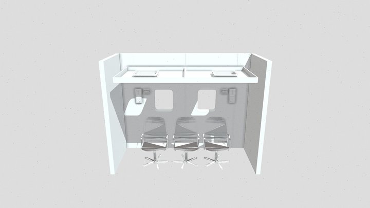 spaceship set 3D Model