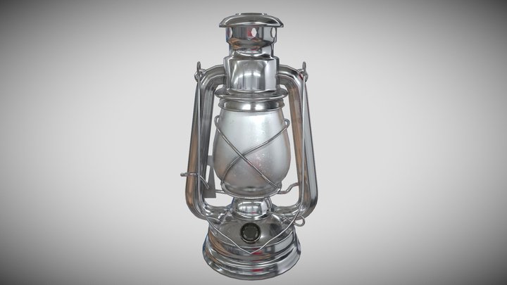 Lantern_Silver painter_New 3D Model