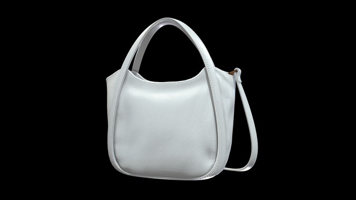 Louis Vuitton bag ALL SET White Leather 3D model
