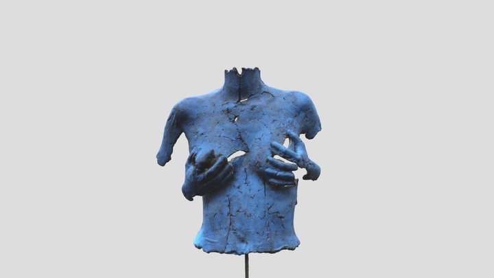 Buste Bleu 3D Model