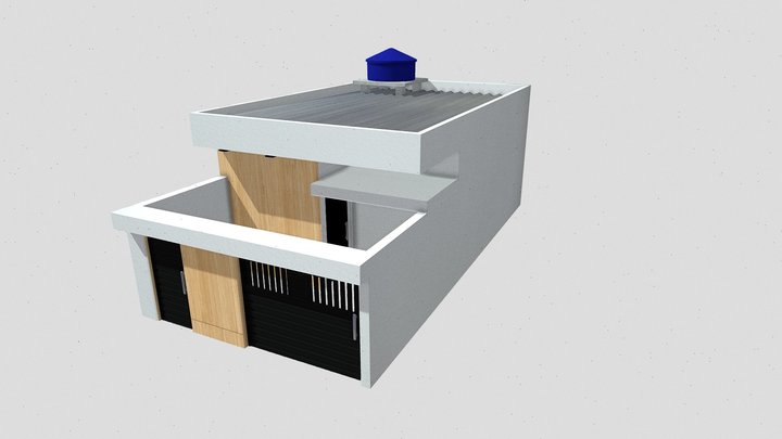 Casa Moderna Brasileira 3D Model