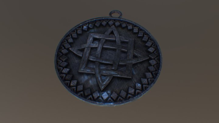 Ancient Slavic amulet Древне-славянский оберег 3D Model