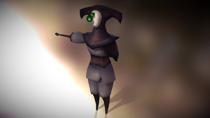 Main Character Texture Assembled 3D Model