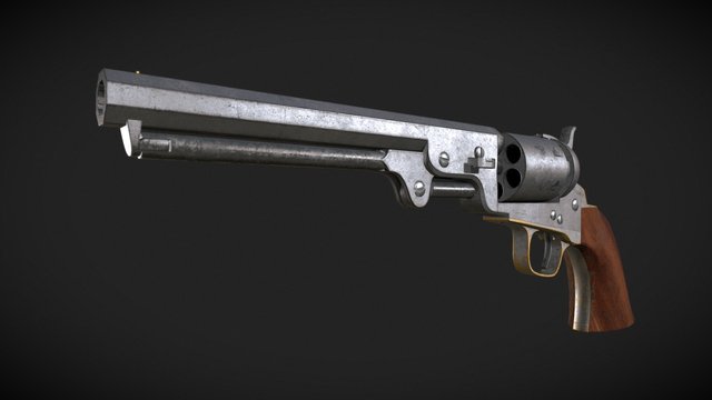Colt Navy 1851 3D Model